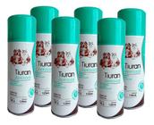 6 Tiuran Aerosol 125ml Contra Sarna Fungo Cães Gatos Duprat