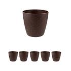 6 un Vaso plantas colmeia decorativo flores G MARROM ESCURO