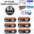 6 Unidades Toner Cf230a 30a Compatível M203 M227 M203dw M203dn M227fdw M227sdn