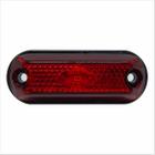 6 x Lanterna Delimitadora Lateral Carreta Caminhão Baú 3leds Vermelha (RUBI) - Outliers