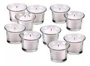 6 X Velas Votivas Rechauds Em Copo Porta Velas Vidro - 7hrs