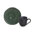 6 Xícaras de Café 120ml Stoneware Geo Arauco Porto Brasil