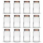 60 Potes Vidro 300ml Cl Conserva Com Tampa Metálica Conserva, Temperos, Codimentos