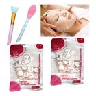 60un Máscara Descartável Desidratada E Pincel Limpeza Facial