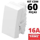 60un Módulo Interruptor Paralelo Three Way 16A Modulare Evidence Blanc Mais FAME