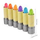 6PCS Lip Bálsamo Crayon Forma Hidratante Mudança de Cor Multico