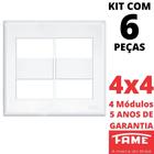 6un Placa 4X4 04 Módulos Com Suporte Evidence