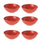 6un Tigela bowl 1lt salada petiscos Vermelho 18,5cm - Evo