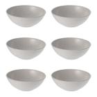 6un Tigela bowl 700ml salada petiscos Cinza Petra 17cm - Evo