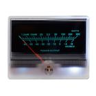 6V-12V Painel VU Medidor lâmpada quente volta luz de gravação de áudio nível de áudio amprímetro medidor de áudio estéreo indicador de nível de som DB Indicador de nível de som ajustável com o motorista - Azul