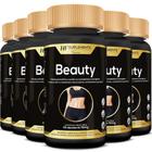 6x beauty cartamo uva e girassol 750mg 60caps hf suplements