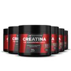 6x creatina em pó 3g pura hf suplements 150g