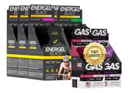 6x Gel Energel Black Cx 10 Sachês 60 Sachês + 2x Gas Energy Gel