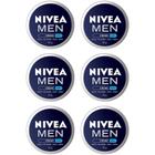 6x nivea men creme 4 em 1 excelente para rosto pós barba mãos corpo 30g