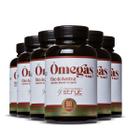 6x oleo de avestruz 90caps 1.000mg strut omega 3 6 7 9