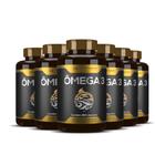 6x omega 3 oleo de peixe premium 180caps hf suplementos