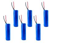 6X Super Bateria 3,7V 18650 2200Mah Com Fio