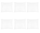 6x travesseiro branco acabamento confortavel hipoalergenico toque macio 0,50 x 0,70 fazenda