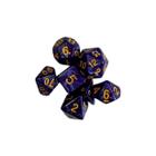 7 Dados RPG Central Dice Perolado Cores