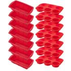 7 Kit Forma Silicone Resistente p/ Cupcakes e Pães Sortida - QUALITY HOUSE