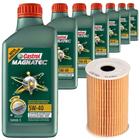 7 Óleo Sintético 5W40 Castrol e Filtro Óleo Tecfil Amarok 2.0 16v Diesel 2011 a 2017 Sem DPF