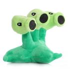 7 "Plantas de ervilha VS Peashooter Brinquedos de pelúcia Threepeater PVZ Plush 1 2 Boneca macia recheada de três cabeças Brinquedo de ervilha novo