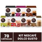 70 Capsulas Dolce Gusto, Capsula Café, Espresso, Nescau, Cappuccino, Chococino, Café Au Lait - Nescafé
