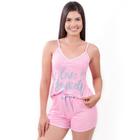 7017- Babydoll com Friso na Blusa e Short.