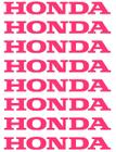 8 Adesivos Honda Branco Para Roda De Moto Liga Leve