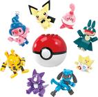 8 Brinquedos para Construção de Bonecos de Ação Mega Pokémon Trainer