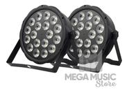 8 Canhão Refletor Par 18 Leds 12w Rgbw Dmx Quadrileds + Mesa Dmx 512