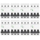 8 Disjuntores Schneider Easy9 100a Tripolar Curva C