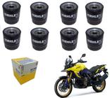 8 Filtros Óleo Metal Leve Mahle Suzuki Bandit Gsr Srad V Strom M800 OC1018