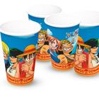 8 Lembrancinhas copos One Piece decoração festa aniversário - Festcolor