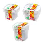 8 Potes plástico 500ml 580ml 1200ml mantimentos Vasilha marmita tapoer tupperware tapuer plasútil