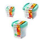 8 Potes plásticos mantimentos 200ml 500ml 1200ml Vasilha marmita tapoer tupperware tapuer plasútil