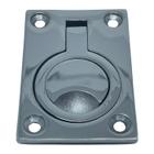 8 Puxadores Retangulares 63X44Mm Em Aço Inoxidável
