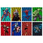 8 quadros herois vingadores batman superman flash super herois adult