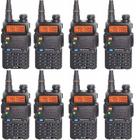 8 Rádios Comunicadores Ht Dual Band Uhf Vhf Uv-5R