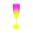 8 Taças De Champanhe Degradê Bicolor 160 ML