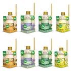 8 Unidades Difusor De Ambiente 250ml 2 Flor de Laranjeira/2 Alfazema/2 Menta/2 Camomila