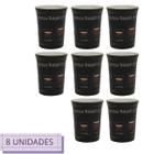 8 Xícara Café Expresso Achocolatado 340ml Café Chá Vidro - SAKES