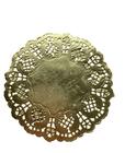 80 Doilies Papel Redondo Rendado 12,5 Cm Porta Copos Dourado