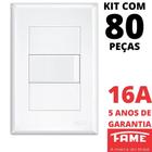 80un Interruptor Simples 16A Com Placa Evidence FAME