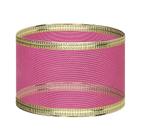 8,49 mts Kit Fita De Voil Aramada PINK e Ouro 2,7cm x 1un