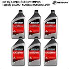 8M0075300 Óleo Quicksilver Tcw3 2 Tempos 1 Litro Kit C/6