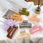 8pcs Acetic Acid Sheet Hair Clip, Simple Geometrical Fashion