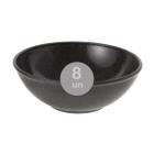 8un Tigela bowl 1lt salada petisco Preto 18,5cm