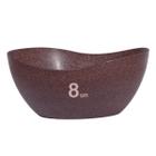 8un Tigela saladeira bowl oval servir 1,9lt marrom escuro - Evo