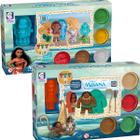 9 Massinha Modelar Atóxica Moana Colorida Forminha Criança